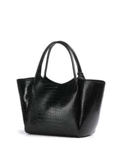 Durini 24 Shopper Lederimitat schwarz