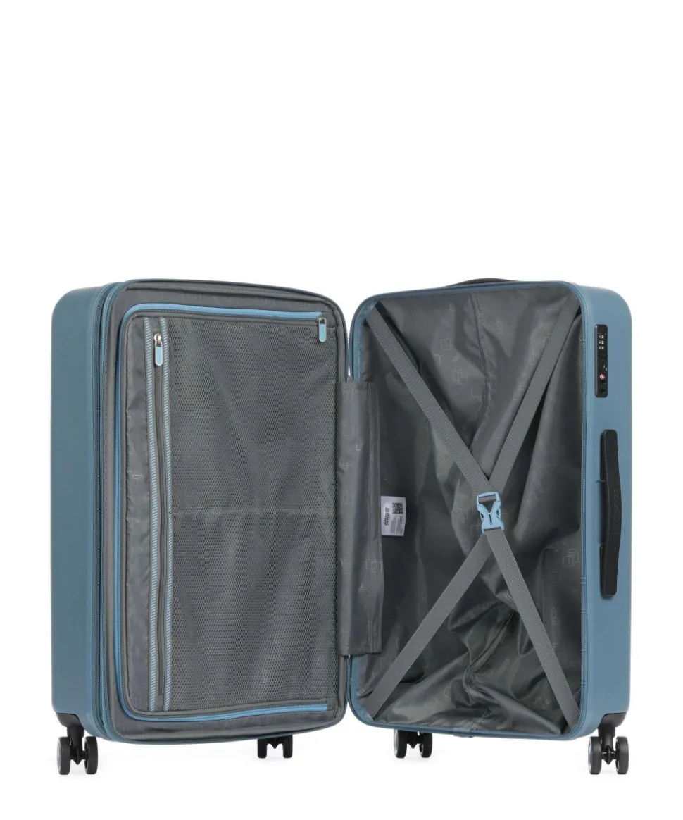 Dynabelt 4-Rollen Trolley blaugrau 66 cm