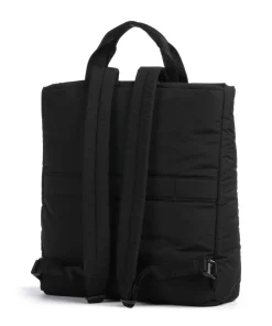 Earth Rucksack-Tasche recyceltes Polyester schwarz