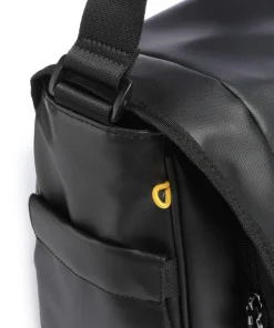 Eco Coated Kuriertasche recyceltes Polyester schwarz