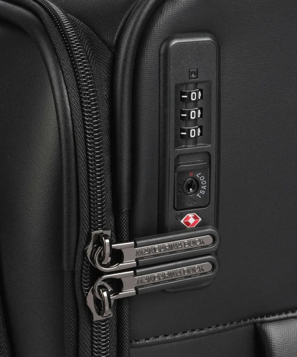 Eco Coated 4-Rollen Trolley schwarz 55 cm