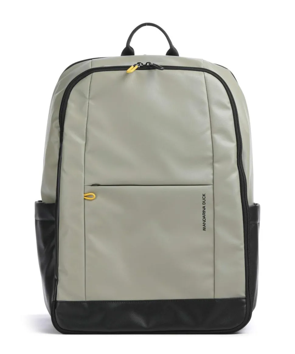 Eco Coated Rucksack 15″ Polyester graugrün