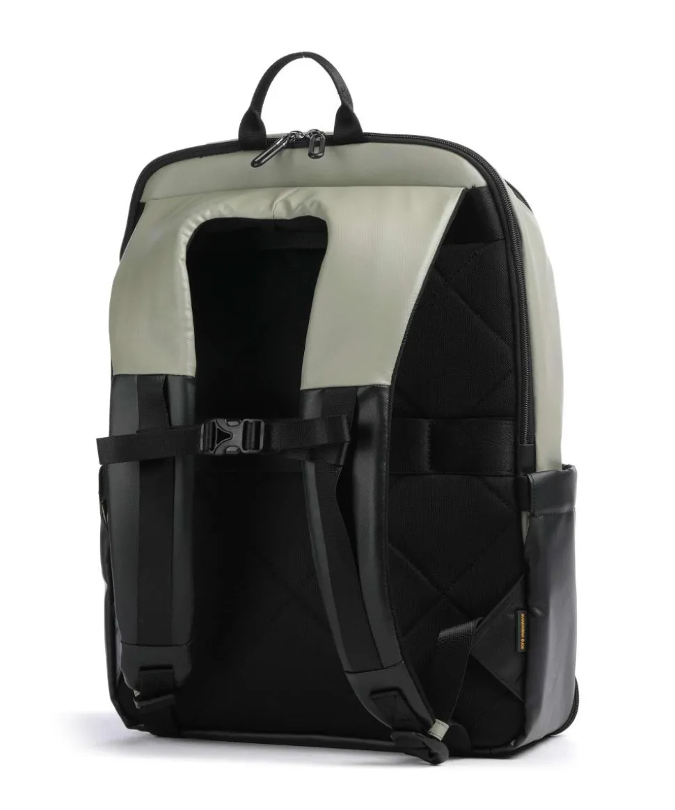 Eco Coated Rucksack 15″ Polyester graugrün