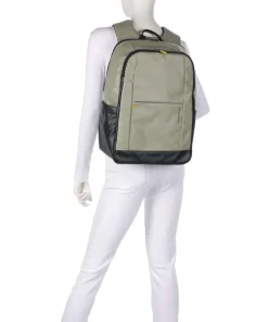 Eco Coated Rucksack 15″ Polyester graugrün