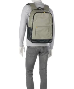 Eco Coated Rucksack 15″ Polyester graugrün