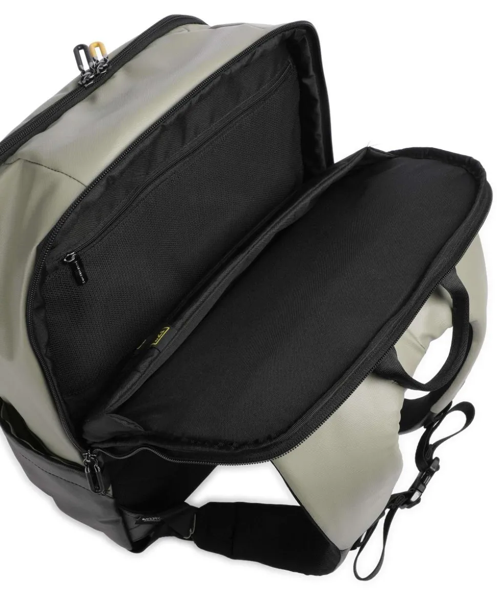 Eco Coated Rucksack 15″ Polyester graugrün