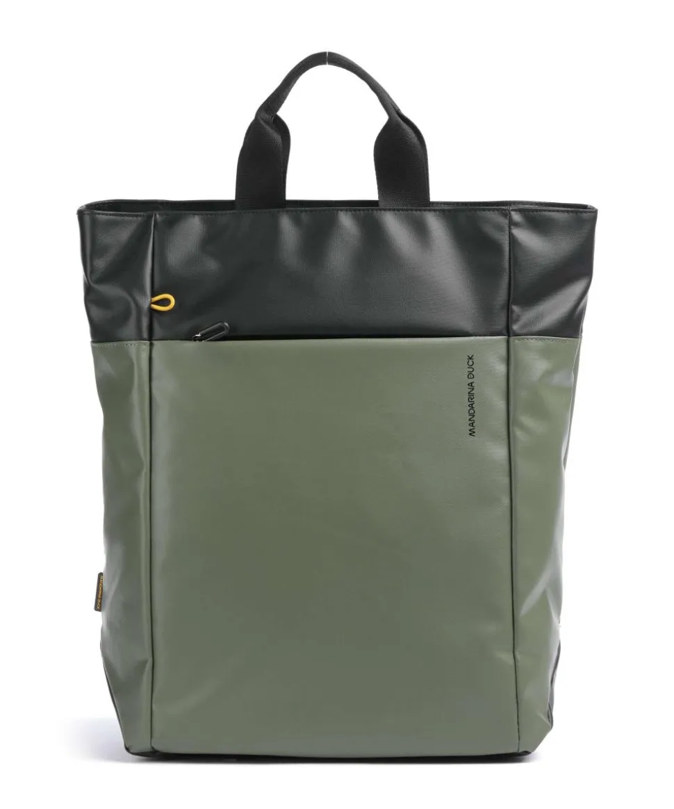 Eco Coated Rucksack 15″ recyceltes Polyester khaki