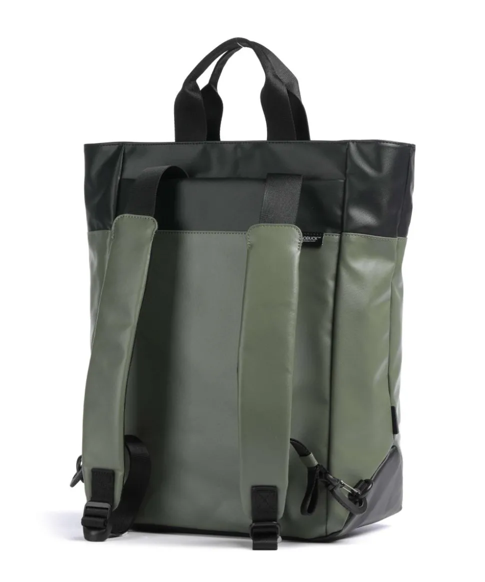 Eco Coated Rucksack 15″ recyceltes Polyester khaki