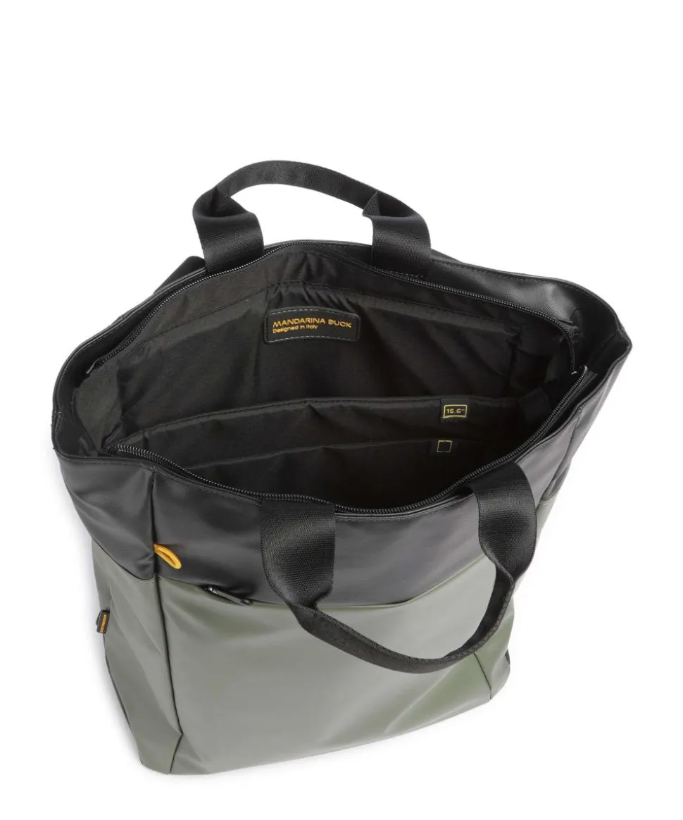 Eco Coated Rucksack 15″ recyceltes Polyester khaki