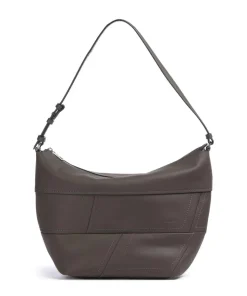 Edda Calf Optic M Beuteltasche fein genarbtes Rindsleder braun