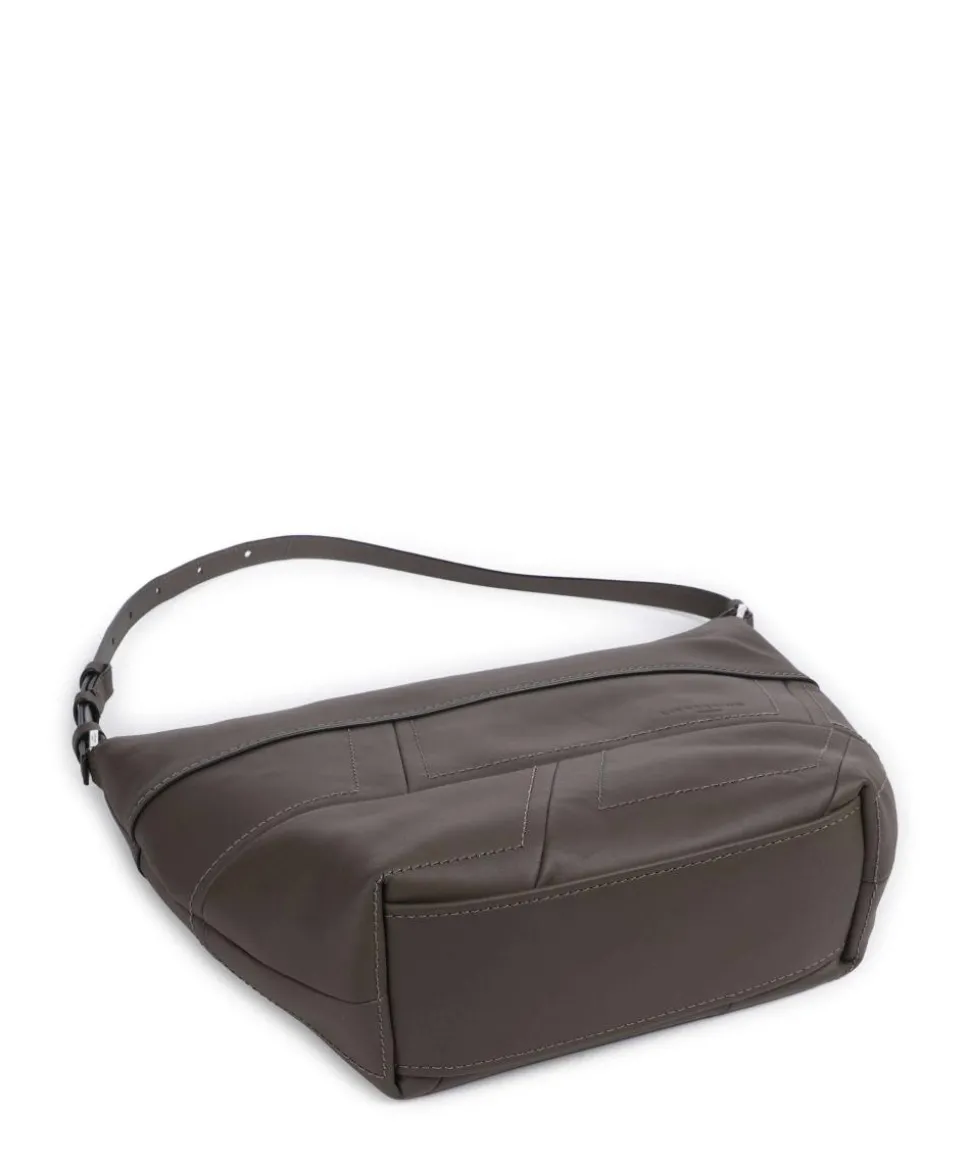 Edda Calf Optic M Beuteltasche fein genarbtes Rindsleder braun