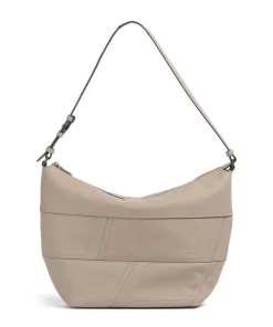 Edda Calf Optic M Beuteltasche fein genarbtes Rindsleder beige