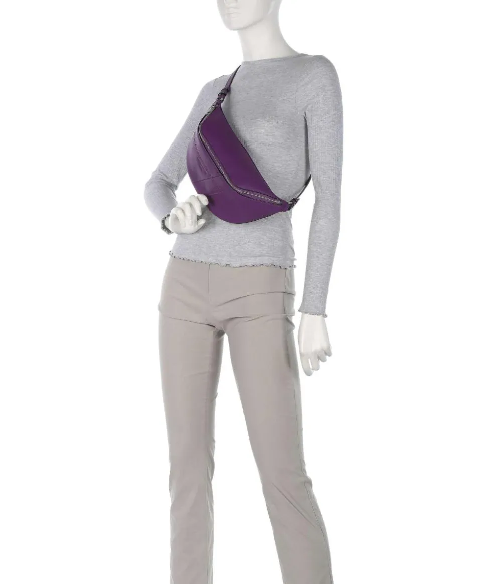 Edda Calf Optic M Gürteltasche Leder brombeer