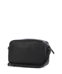 Edit Umhängetasche genarbtes Rindsleder schwarz