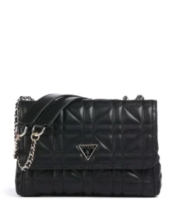 Edita Schultertasche Lederimitat schwarz