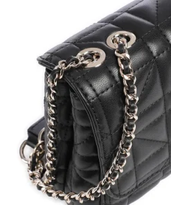 Edita Schultertasche Lederimitat schwarz