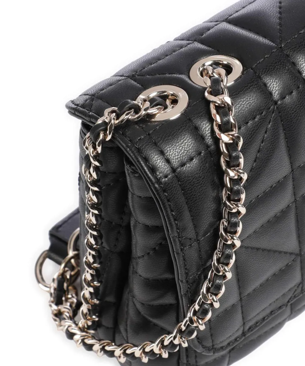 Edita Schultertasche Lederimitat schwarz