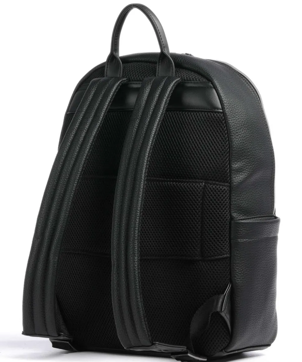 Efeo Rucksack 14″ Lederimitat schwarz