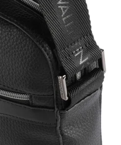 Efeo Umhängetasche Lederimitat schwarz