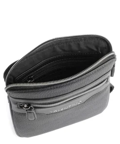 Efeo Umhängetasche Lederimitat schwarz