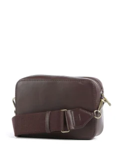 Elea Umhängetasche genarbtes Rindsleder dunkelbraun