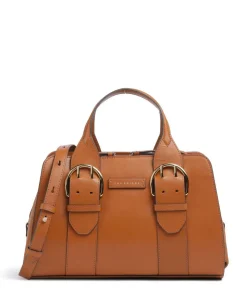 Elena Handtasche fein genarbtes Rindsleder cognac