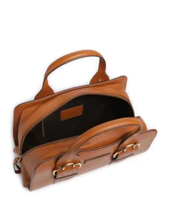 Elena Handtasche fein genarbtes Rindsleder cognac