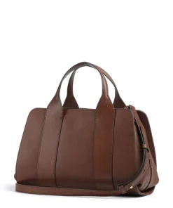 Elena Handtasche fein genarbtes Rindsleder braun