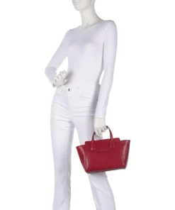 Elettra Handtasche fein genarbtes Rindsleder rot
