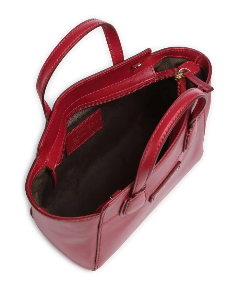 Elettra Handtasche fein genarbtes Rindsleder rot