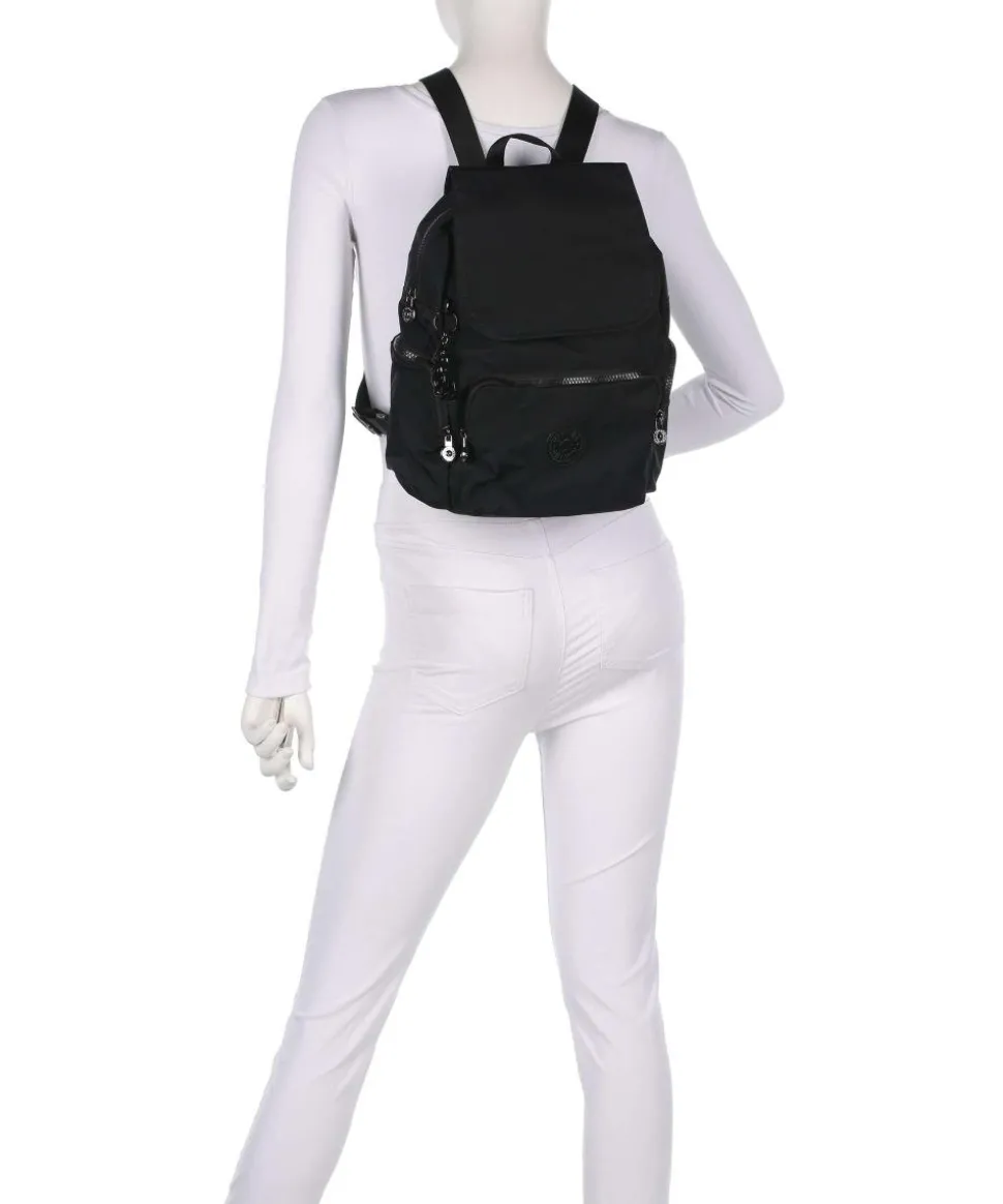 Elevated City Zip S Rucksack recyceltes Polyamid schwarz