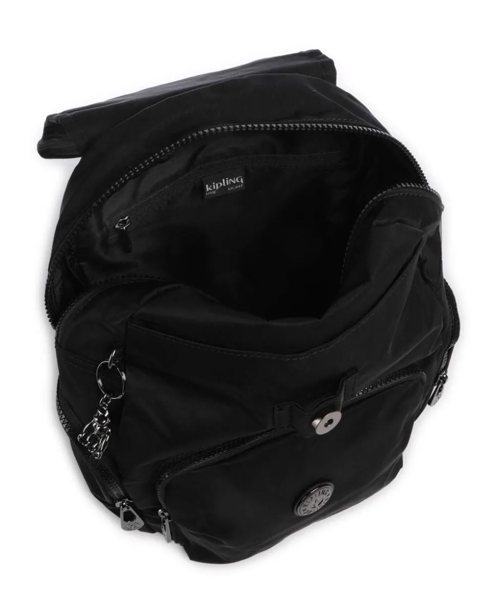 Elevated City Zip S Rucksack recyceltes Polyamid schwarz