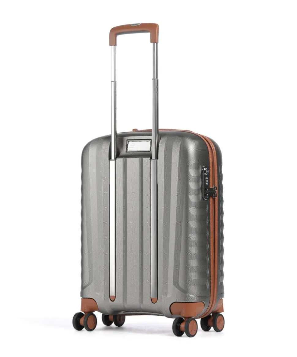 E-Lite 4-Rollen Trolley silber 55 cm