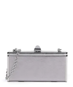 Eliv Umhängetasche genarbtes Rindsleder silber