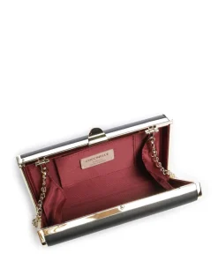 Eliv Umhängetasche genarbtes Rindsleder schwarz/gold