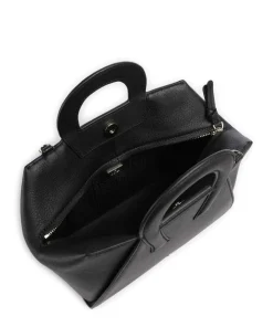 Eliza M Handtasche genarbtes Rindsleder schwarz