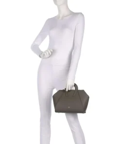 Eliza M Handtasche genarbtes Rindsleder taupe