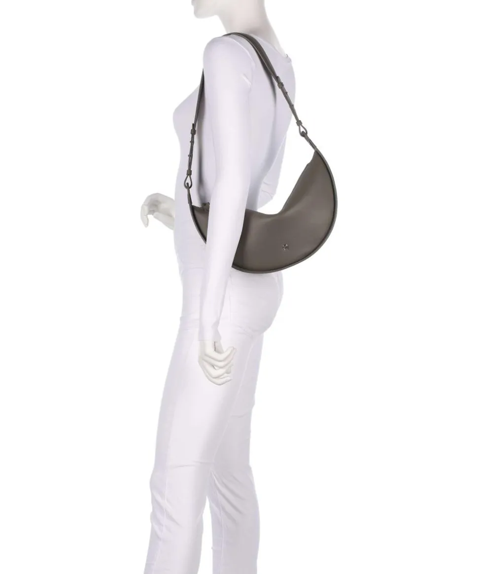 Eliza S Beuteltasche genarbtes Rindsleder khaki