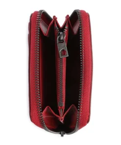 Eliza Sheep Natural S RFID Geldbörse Schafsleder dunkelrot