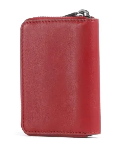 Eliza Sheep Natural S RFID Geldbörse Schafsleder dunkelrot