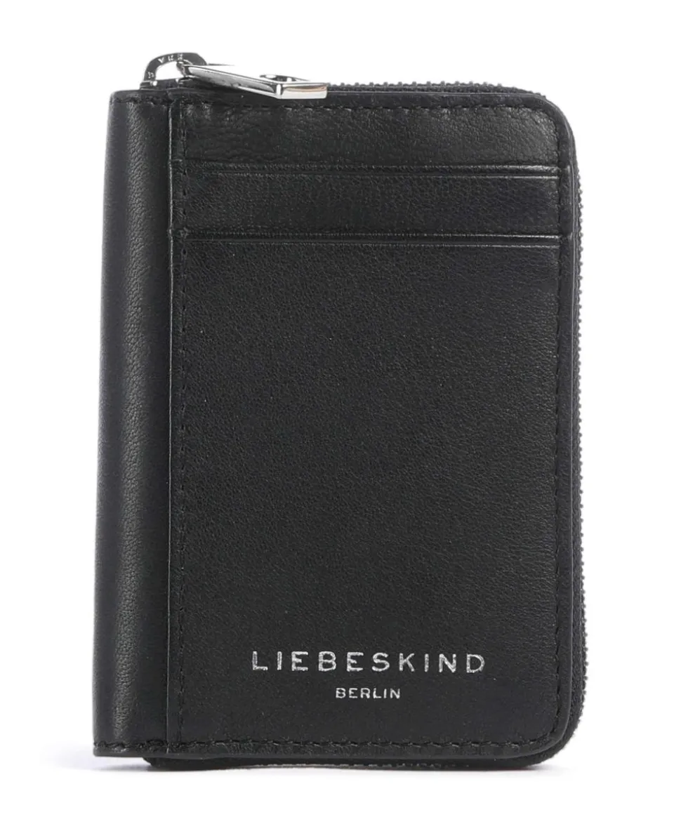 Eliza Sheep Natural S RFID Geldbörse Schafsleder schwarz