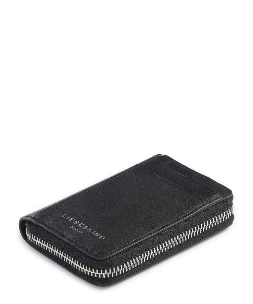 Eliza Sheep Natural S RFID Geldbörse Schafsleder schwarz