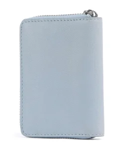 Eliza Sheep Natural S RFID Geldbörse Schafsleder hellblau