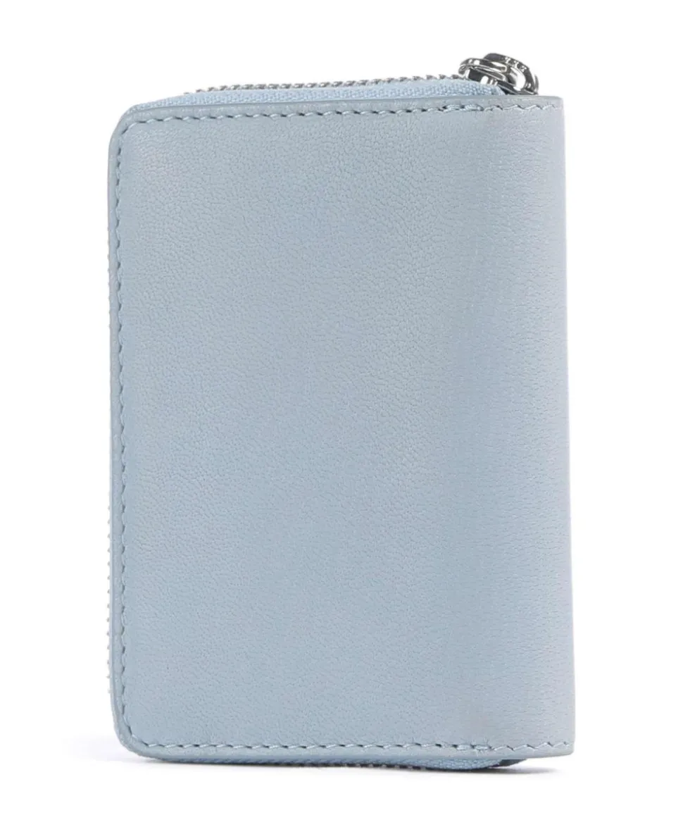 Eliza Sheep Natural S RFID Geldbörse Schafsleder hellblau