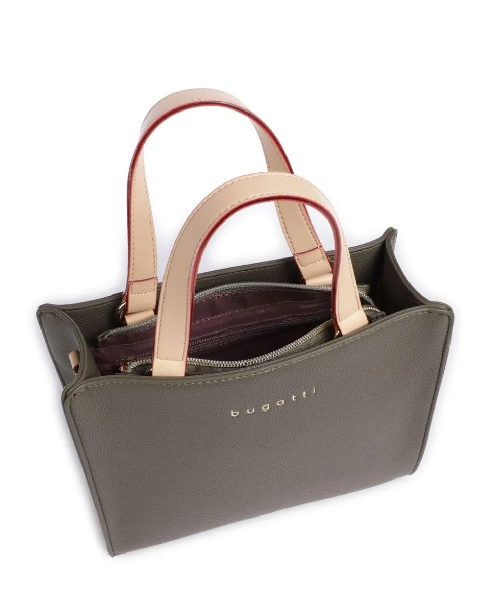 Ella Handtasche Lederimitat olivgrün