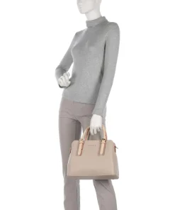 Ella Handtasche Lederimitat beige