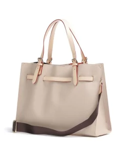 Ella Handtasche Lederimitat beige