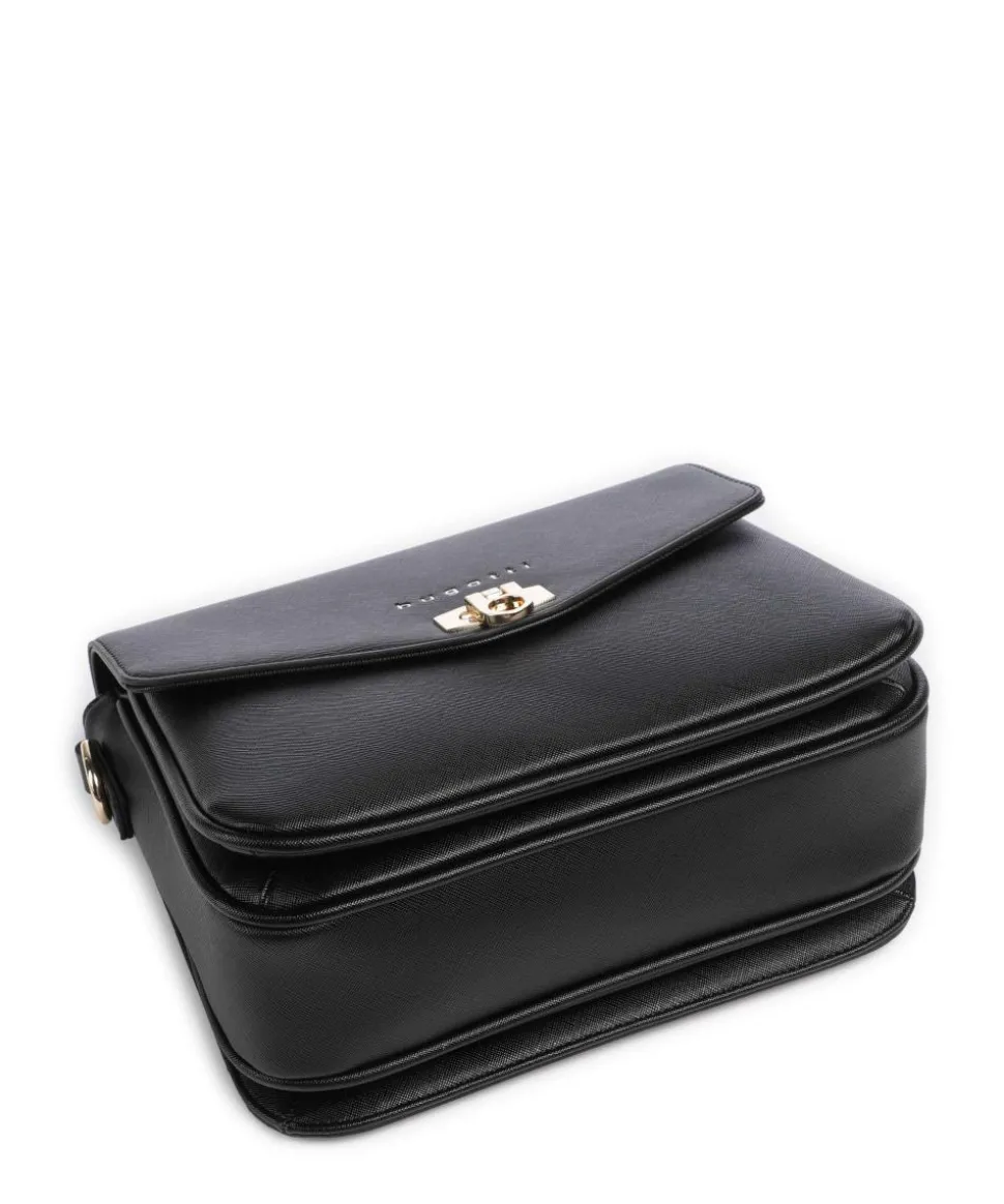 Ella Handtasche Lederimitat schwarz