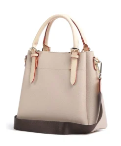 Ella Handtasche Lederimitat beige