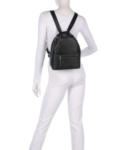 Ella Rucksack Lederimitat schwarz